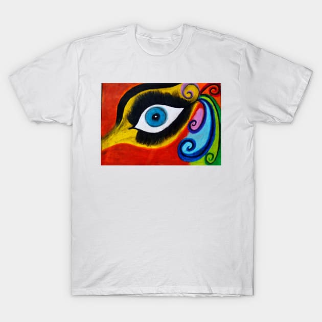 Krishna Eye T-Shirt by InfiniIDnC
